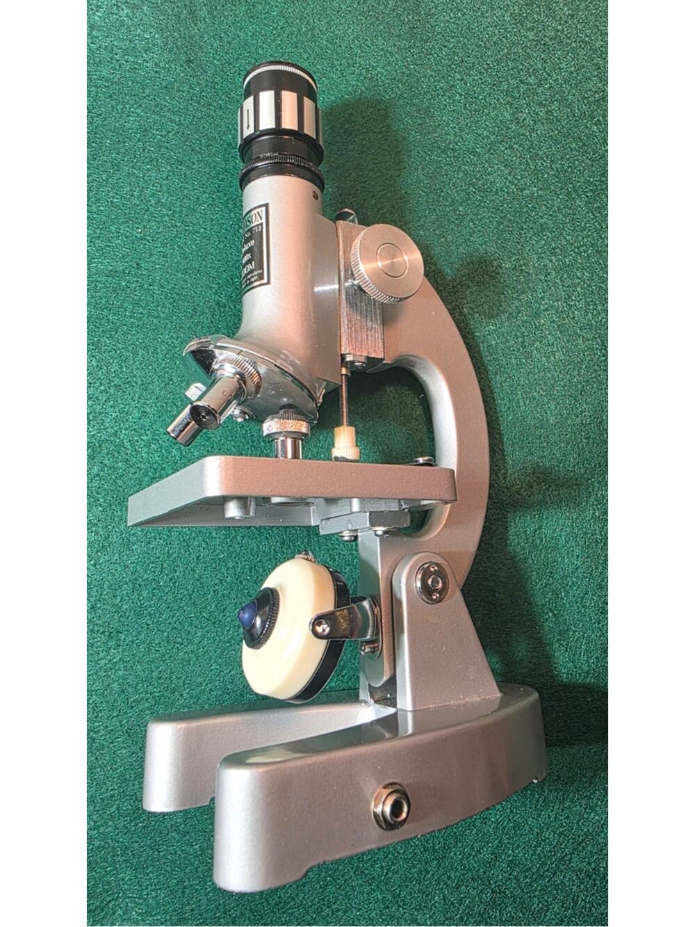 Vintage Jason Model 712 Deluxe 900x Zoom Microscope Japan w/ Case Built-in Light